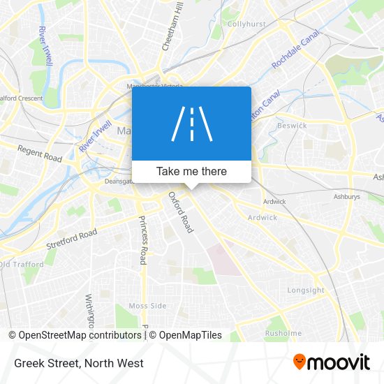 Greek Street map