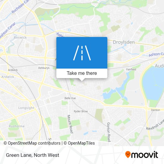 Green Lane map