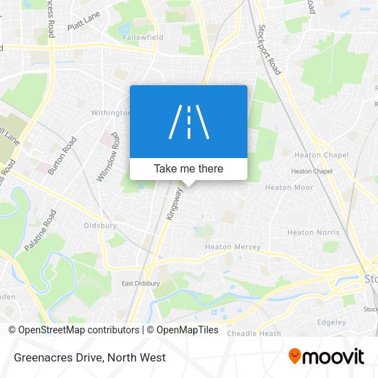 Greenacres Drive map