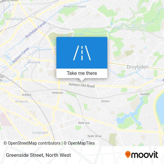Greenside Street map