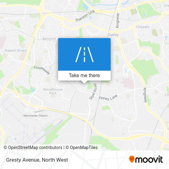 Gresty Avenue map