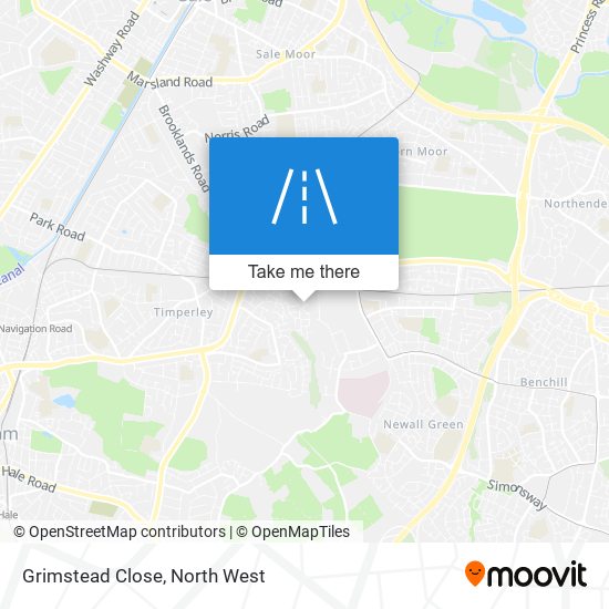 Grimstead Close map