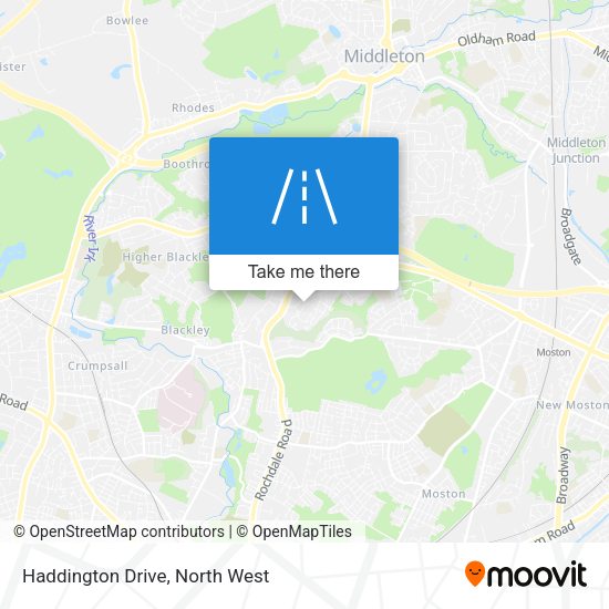 Haddington Drive map
