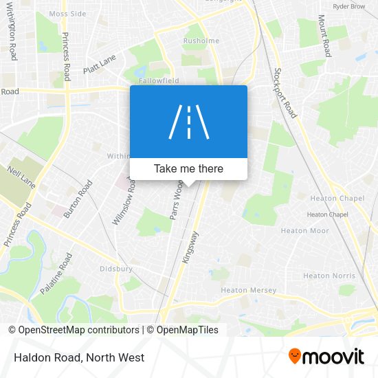 Haldon Road map
