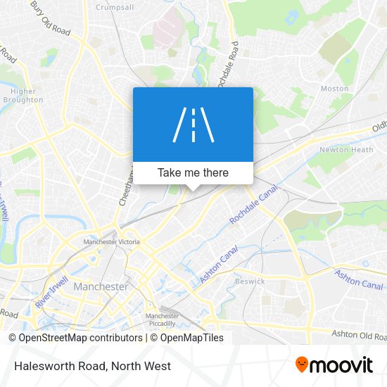 Halesworth Road map