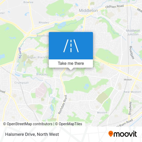 Halsmere Drive map