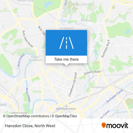 Hansdon Close map