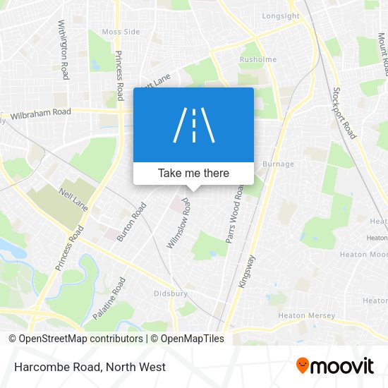 Harcombe Road map
