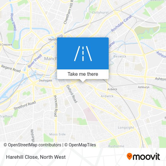 Harehill Close map