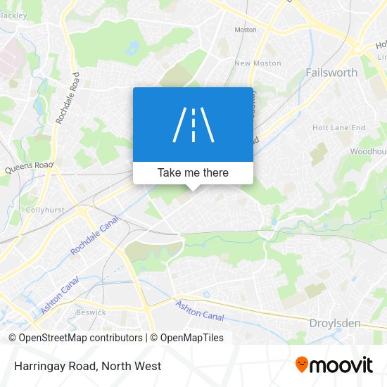 Harringay Road map