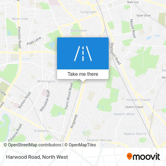 Harwood Road map