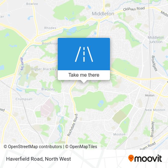 Haverfield Road map