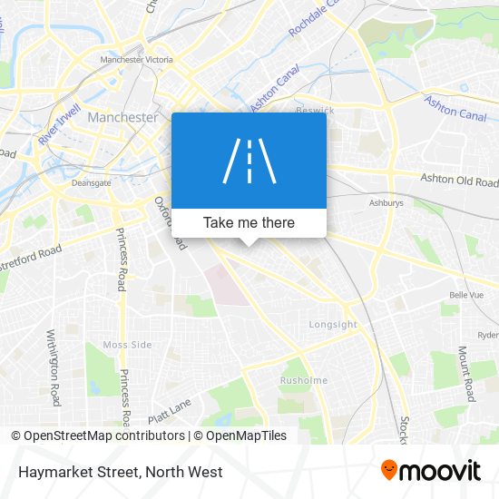 Haymarket Street map