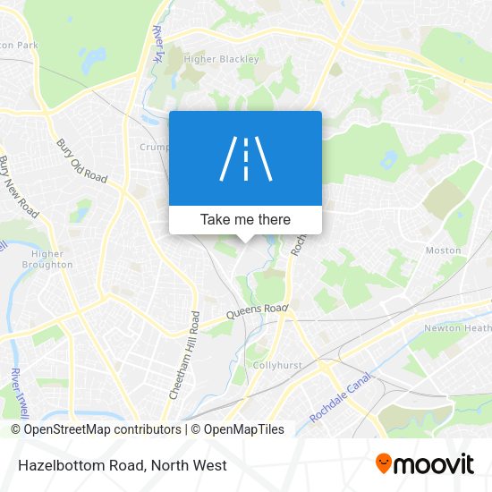 Hazelbottom Road map