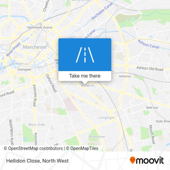 Hellidon Close map