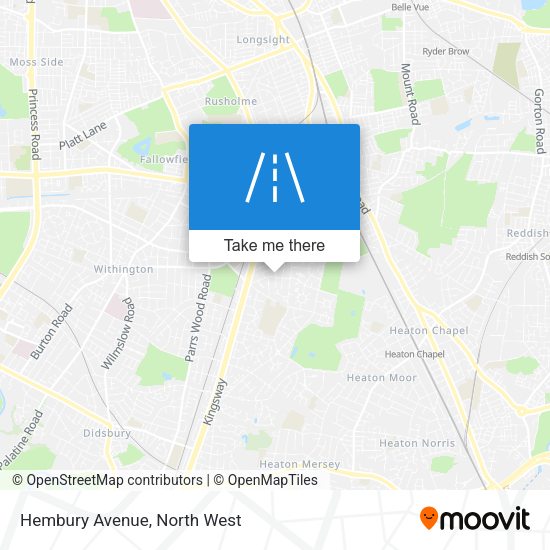 Hembury Avenue map