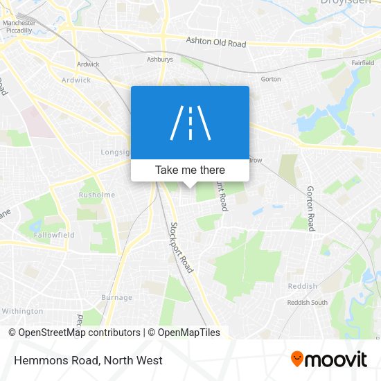 Hemmons Road map