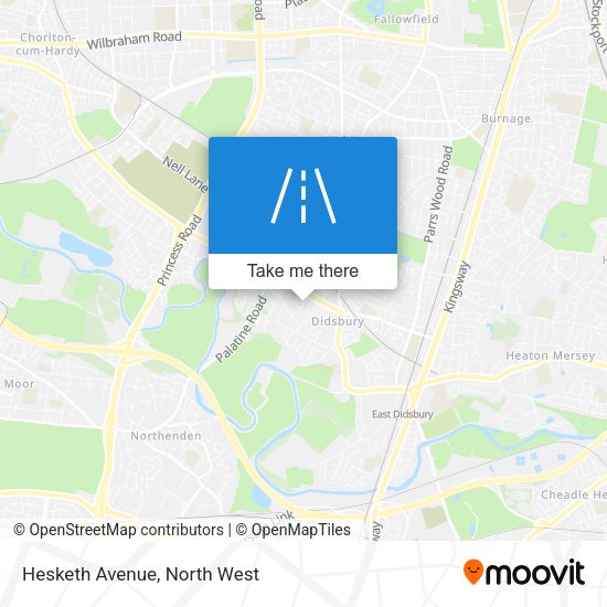 Hesketh Avenue map