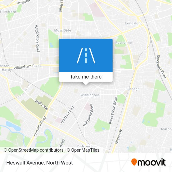 Heswall Avenue map