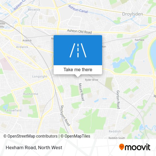 Hexham Road map