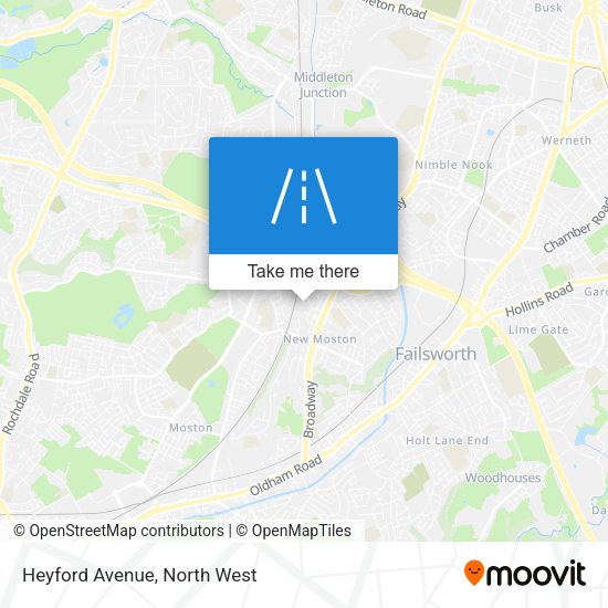 Heyford Avenue map