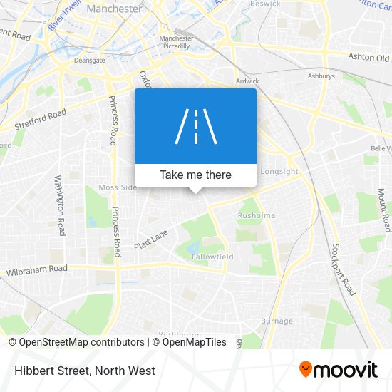 Hibbert Street map