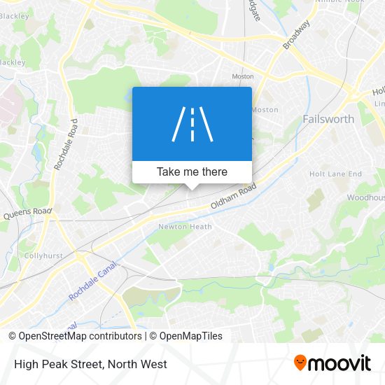 High Peak Street map