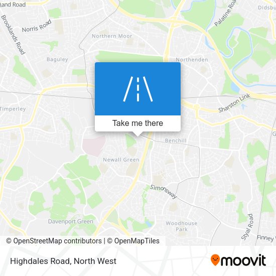 Highdales Road map