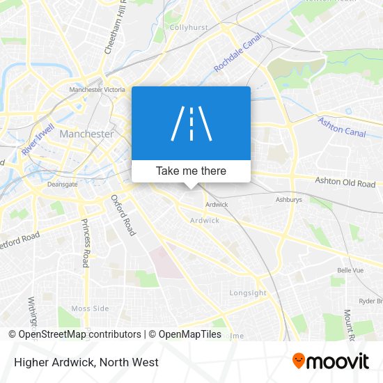 Higher Ardwick map