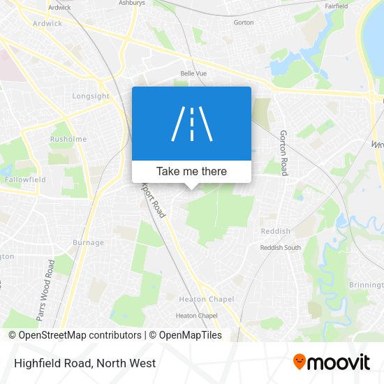 Highfield Road map