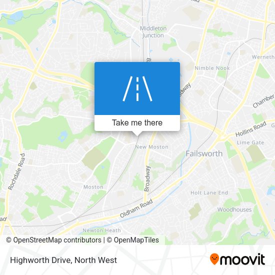 Highworth Drive map