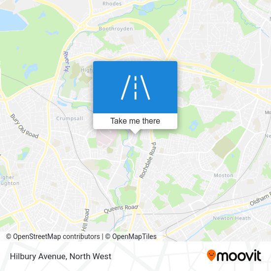 Hilbury Avenue map