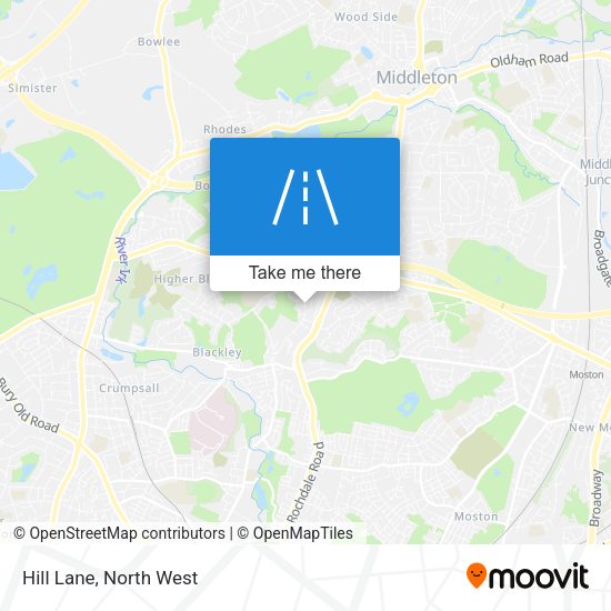Hill Lane map