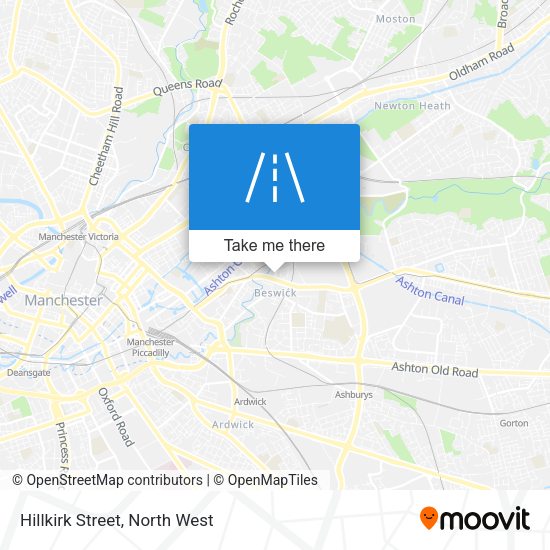 Hillkirk Street map