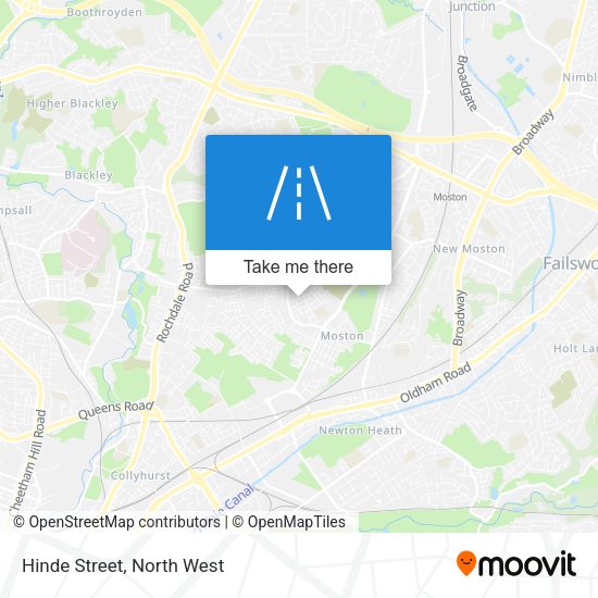 Hinde Street map