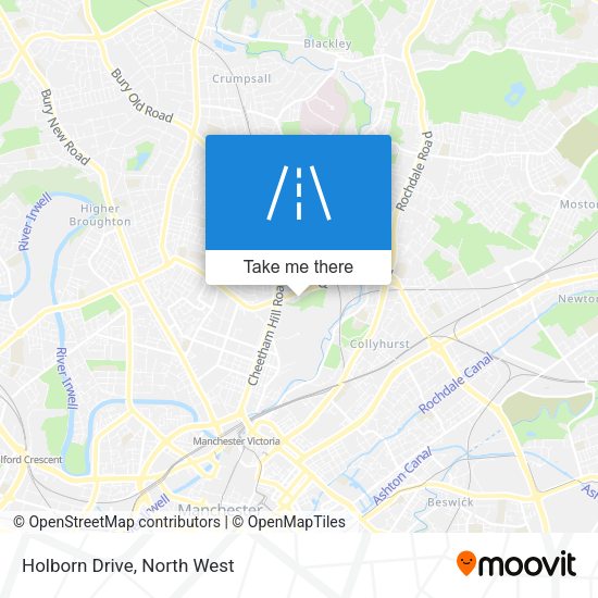Holborn Drive map