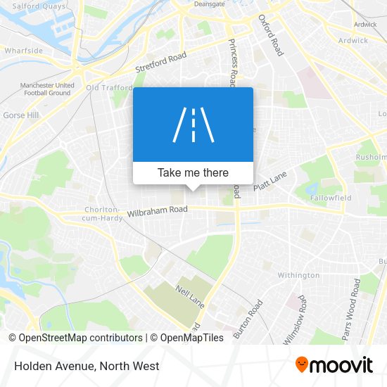 Holden Avenue map