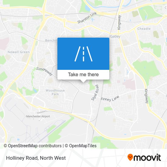 Holliney Road map