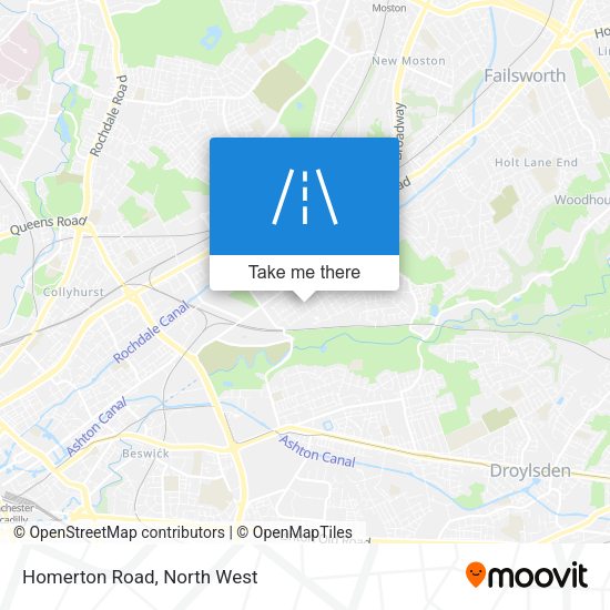 Homerton Road map