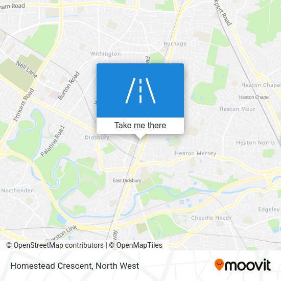 Homestead Crescent map