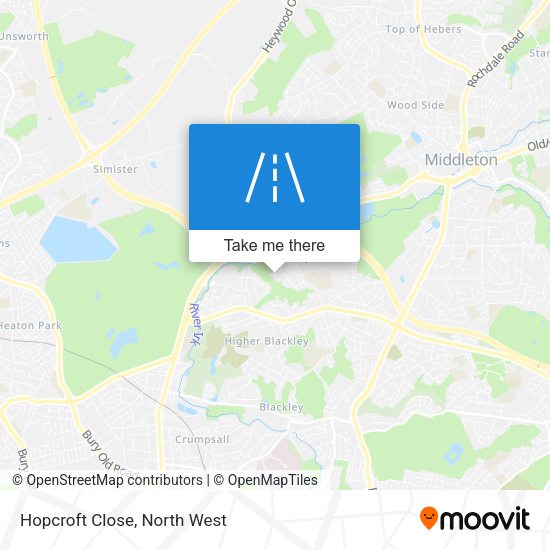 Hopcroft Close map