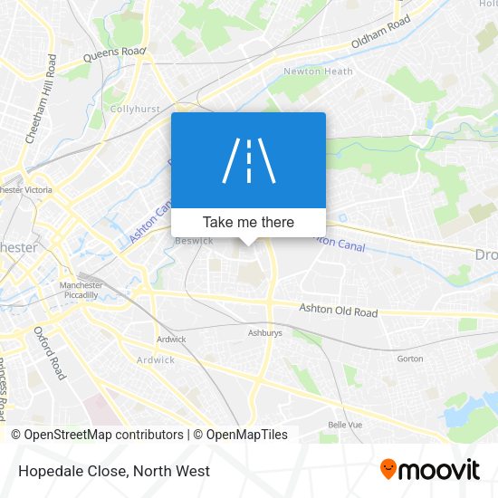 Hopedale Close map