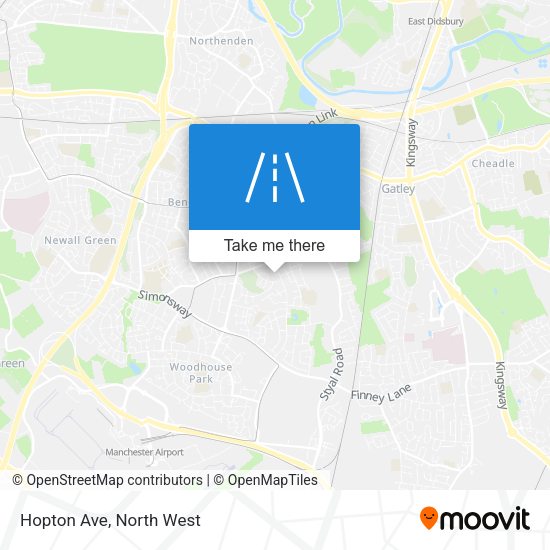 Hopton Ave map