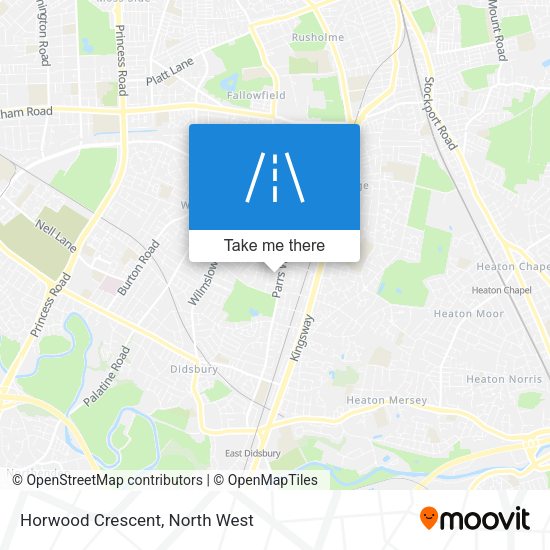 Horwood Crescent map