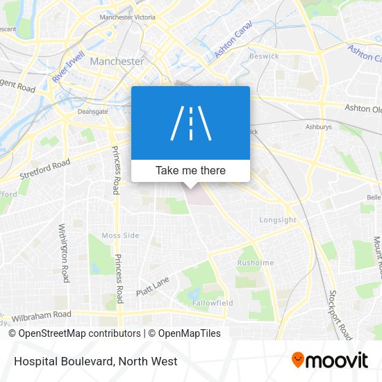 Hospital Boulevard map