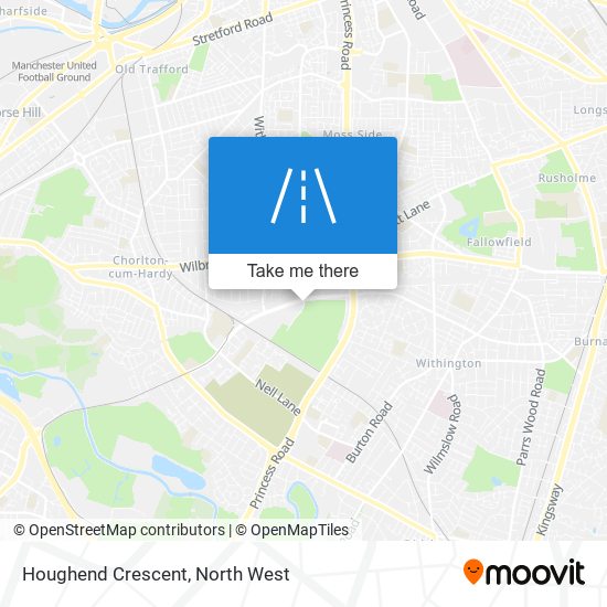 Houghend Crescent map