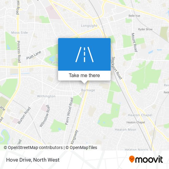 Hove Drive map