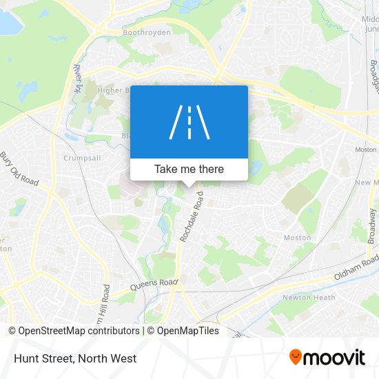 Hunt Street map
