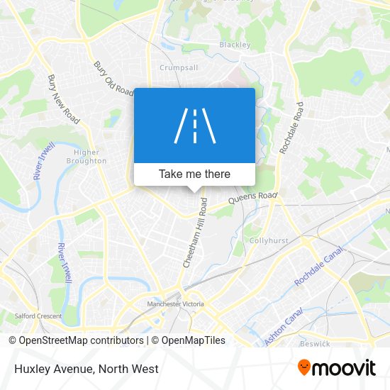 Huxley Avenue map