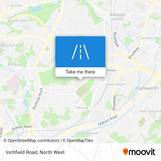 Inchfield Road map